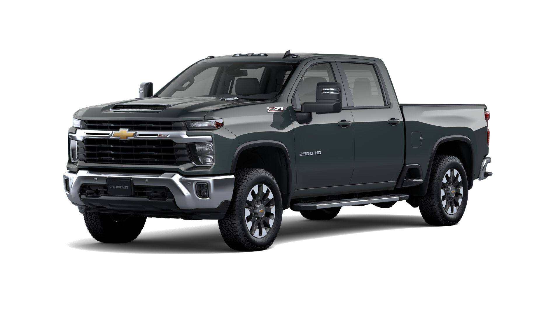 2026 Chevrolet Silverado 2500 HD LT in Cypress Gray — front three-quarter view