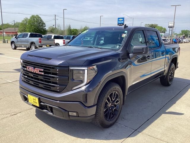 2023 GMC Sierra 1500 Elevation in Titanium Rush Metallic — front three-quarter view