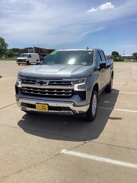 2023 Chevrolet Silverado 1500 LTZ in Sterling Gray Metallic — front three-quarter view