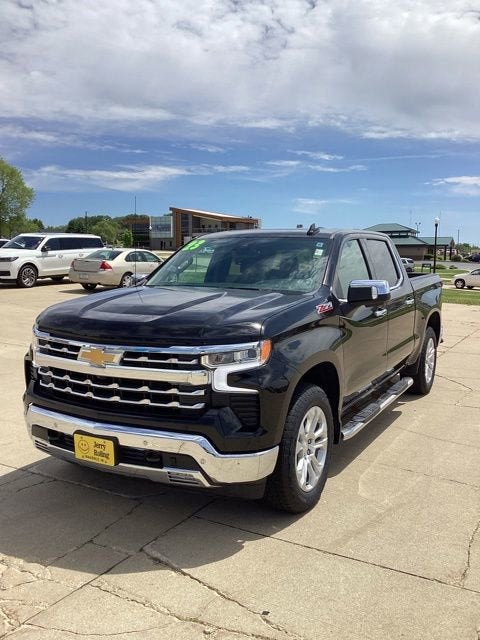 2023 Chevrolet Silverado 1500 LTZ in Black — front three-quarter view