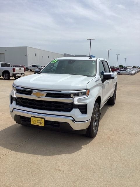 2023 Chevrolet Silverado 1500 LT (2FL) in Summit White — front three-quarter view