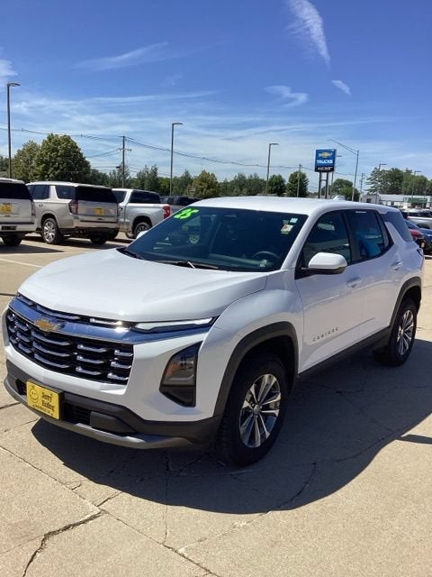 2025 Chevrolet Equinox LT in Summit White — front three-quarter view