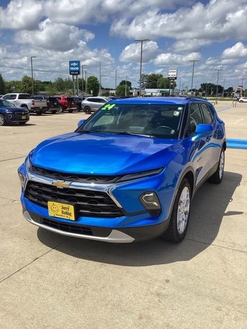 2024 Chevrolet Blazer 2LT in Riptide Blue Metallic — front three-quarter view